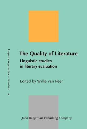 Peer |  The Quality of Literature | Buch |  Sack Fachmedien
