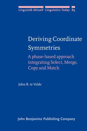 Velde |  Deriving Coordinate Symmetries | Buch |  Sack Fachmedien