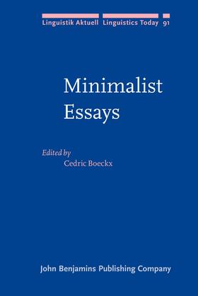 Boeckx |  Minimalist Essays | Buch |  Sack Fachmedien