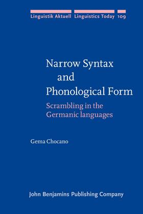 Chocano |  Narrow Syntax and Phonological Form | Buch |  Sack Fachmedien