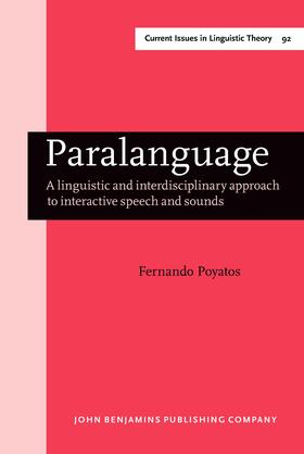 Poyatos |  Paralanguage | Buch |  Sack Fachmedien