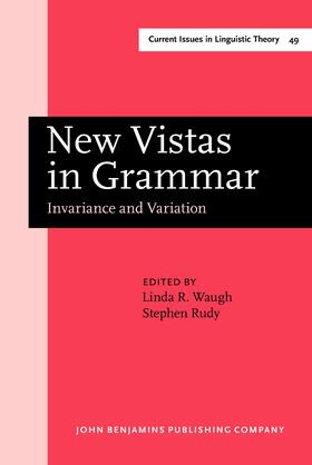 Waugh / Rudy |  New Vistas in Grammar | Buch |  Sack Fachmedien