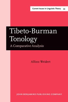Weidert |  Tibeto-Burman Tonology | Buch |  Sack Fachmedien