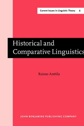 Anttila |  Historical and Comparative Linguistics | Buch |  Sack Fachmedien