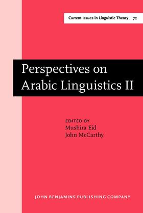 Eid / McCarthy |  Perspectives on Arabic Linguistics | Buch |  Sack Fachmedien