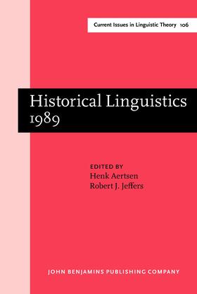 Aertsen / Jeffers |  Historical Linguistics 1989 | Buch |  Sack Fachmedien