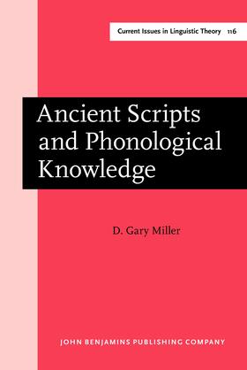 Miller |  Ancient Scripts and Phonological Knowledge | Buch |  Sack Fachmedien