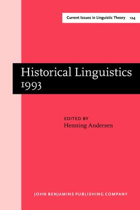 Andersen |  Historical Linguistics 1993 | Buch |  Sack Fachmedien