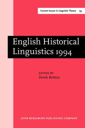 Britton |  English Historical Linguistics 1994 | Buch |  Sack Fachmedien