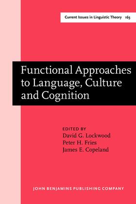 Lockwood / Fries / Copeland |  Functional Approaches to Language, Culture and Cognition | Buch |  Sack Fachmedien