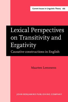 Lemmens |  Lexical Perspectives on Transitivity and Ergativity | Buch |  Sack Fachmedien