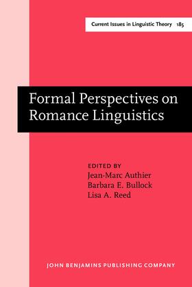 Authier / Bullock / Reed |  Formal Perspectives on Romance Linguistics | Buch |  Sack Fachmedien