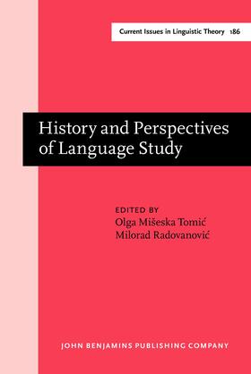 Mišeska Tomic / Radovanovic |  History and Perspectives of Language Study | Buch |  Sack Fachmedien