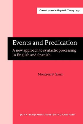 Sanz |  Events and Predication | Buch |  Sack Fachmedien