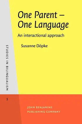 Döpke |  One Parent – One Language | Buch |  Sack Fachmedien