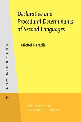 Paradis |  Declarative and Procedural Determinants of Second Languages | Buch |  Sack Fachmedien