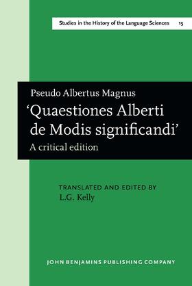  'Quaestiones Alberti de Modis significandi.' | Buch |  Sack Fachmedien
