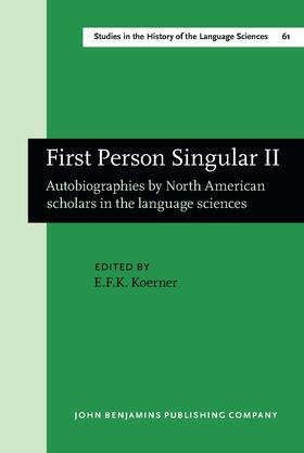 Koerner |  First Person Singular II | Buch |  Sack Fachmedien