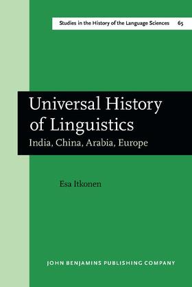 Itkonen |  Universal History of Linguistics | Buch |  Sack Fachmedien