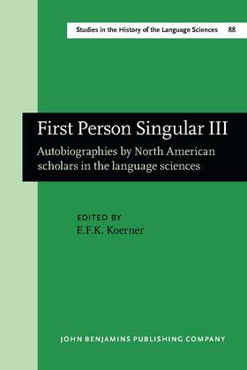 Koerner |  First Person Singular III | Buch |  Sack Fachmedien