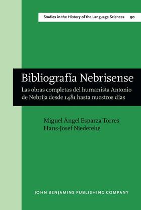 Esparza Torres / Niederehe |  Bibliograf&#237;a Nebrisense | Buch |  Sack Fachmedien