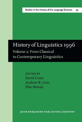 Cram / Linn / Nowak |  History of Linguistics 1996 | Buch |  Sack Fachmedien