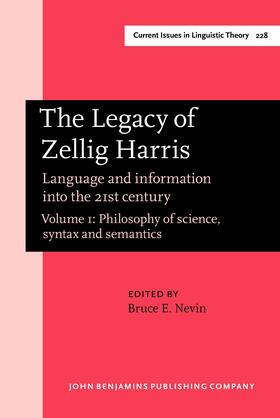 Nevin |  The Legacy of Zellig Harris | Buch |  Sack Fachmedien