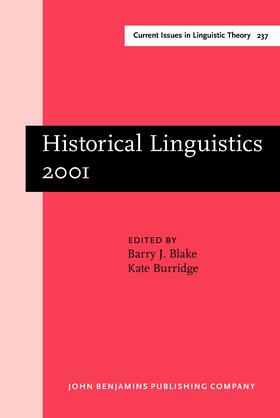 Blake / Burridge |  Historical Linguistics 2001 | Buch |  Sack Fachmedien