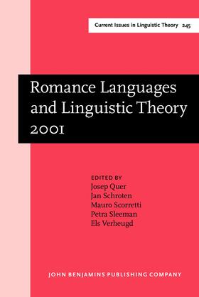 Quer / Schroten / Scorretti |  Romance Languages and Linguistic Theory 2001 | Buch |  Sack Fachmedien