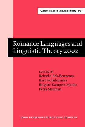 Bok-Bennema / Hollebrandse / Kampers-Manhe |  Romance Languages and Linguistic Theory 2002 | Buch |  Sack Fachmedien