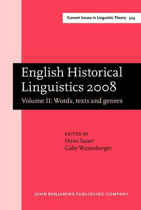 Sauer / Waxenberger |  English Historical Linguistics 2008 | Buch |  Sack Fachmedien