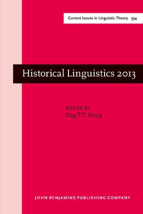 Haug |  Historical Linguistics 2013 | Buch |  Sack Fachmedien