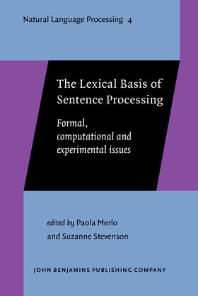 Merlo / Stevenson |  The Lexical Basis of Sentence Processing | Buch |  Sack Fachmedien