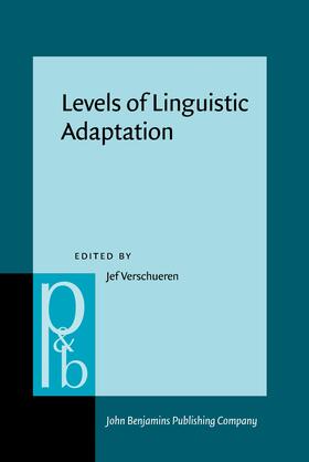 Verschueren |  Levels of Linguistic Adaptation | Buch |  Sack Fachmedien