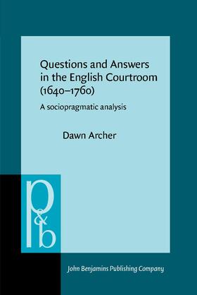 Archer |  Questions and Answers in the English Courtroom (1640–1760) | Buch |  Sack Fachmedien