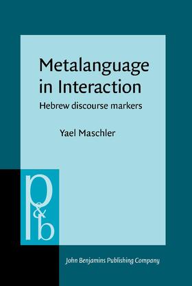 Maschler |  Metalanguage in Interaction | Buch |  Sack Fachmedien