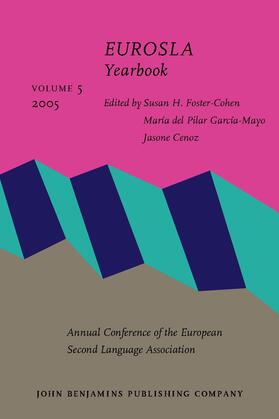 Foster-Cohen / García Mayo / Cenoz |  EUROSLA Yearbook | Buch |  Sack Fachmedien