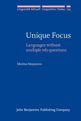 Stoyanova |  Unique Focus | Buch |  Sack Fachmedien