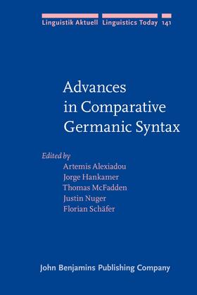 Alexiadou / Hankamer / McFadden |  Advances in Comparative Germanic Syntax | Buch |  Sack Fachmedien