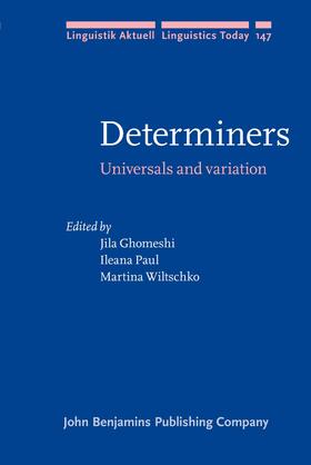 Ghomeshi / Paul / Wiltschko |  Determiners | Buch |  Sack Fachmedien