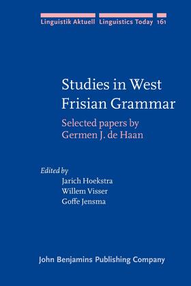 Haan / Hoekstra / Visser |  Studies in West Frisian Grammar | Buch |  Sack Fachmedien