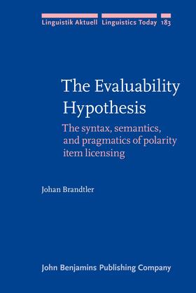 Brandtler |  The Evaluability Hypothesis | Buch |  Sack Fachmedien