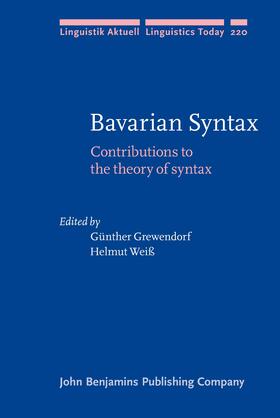 Grewendorf / Weiß |  Bavarian Syntax | Buch |  Sack Fachmedien