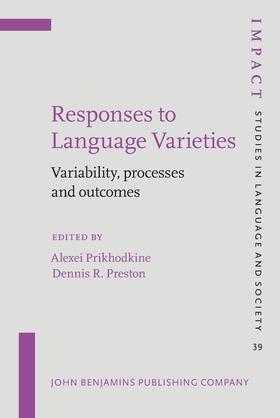 Prikhodkine / Preston |  Responses to Language Varieties | Buch |  Sack Fachmedien