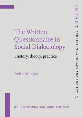Dollinger |  The Written Questionnaire in Social Dialectology | Buch |  Sack Fachmedien
