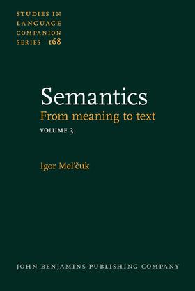 Mel’cuk / Beck / Polguère |  Semantics | Buch |  Sack Fachmedien