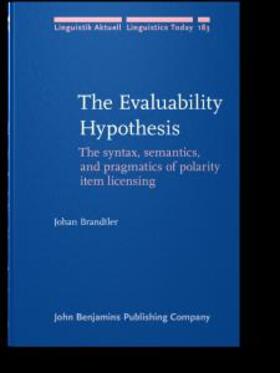 Brandtler |  The Evaluability Hypothesis | eBook | Sack Fachmedien