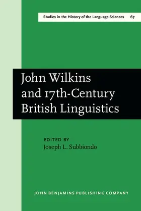 Subbiondo |  John Wilkins and 17th-Century British Linguistics | eBook | Sack Fachmedien