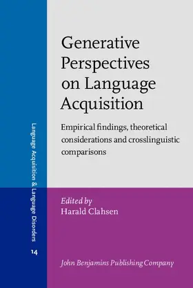 Clahsen |  Generative Perspectives on Language Acquisition | eBook | Sack Fachmedien