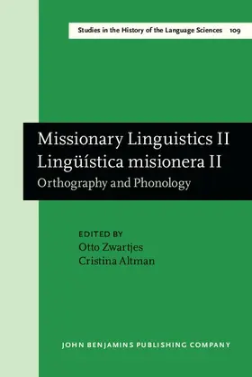 Zwartjes / Altman |  Missionary Linguistics II / Lingüística misionera II | eBook | Sack Fachmedien